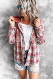 The Ins Are Hot Style Autumn And Winter Street Design Sense Hooded Loose Women's Wool Plaid Coat-Outfit