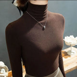 Fongt Skin High Collar German Velvet Bottom Shirt Women's New Autumn Add Velvet Add Thick Slim Inside With Pile Collar Jacket-Outfit