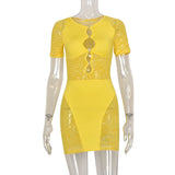 Sexy Zebra Print Cut Out Mesh Transparent Women Mini Dress for Beach Holiday Night Club Goth Party Bodycon Pencil Shorts