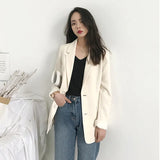 Fongt Jacket Women's Spring And Autumn 2025 New Korean Version Of The Loose Ins Tide Red Set Fried Street Small Suit Top