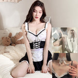 Night Swear Tithe Tidi Tidiom Sexy Suit Sexy Uniform Seduction Small Breast Friendly Pajamas Maid Role-Playing