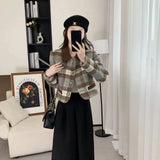 Fongt Style Hairy Short Coat 2025 New Women's Autumn And Winter Cotton Thicken French High-End Feel