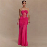 Fongt Summer New Sleeveless Braid Dress Sexy Boobs Folded Empty Bodydress Dress Woman