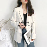 Fongt Suit Jacket Woman's New 2025 Korean Version Of Spring And Autumn Leisure Loose Net Red Autumn Suit Top British Style Woman