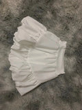 Summer Black Fold Ball Gown Skirt Women Elastic High-waist A-line Sexy Short Skirts Irregular Ruffle White Dance