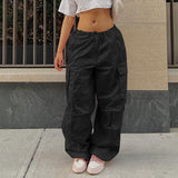 Street Overalls Autumn Low Waist Trousers Thin