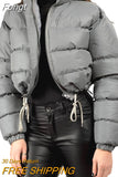 Women Fall Winter Clothes 2023 2023 Luxury Warm Puffer Jacket Cropped Coat y2k Hot Padding Short Down Coat New in