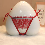 Fongt Eyelash Lace Thong Female Seduction Breathless Low-Rise Large-Size Shorts T-Pants