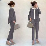 Fongt Quality Autumn 2025 New Commuter Top With Pocket-Round Cardigan + Suit Suit