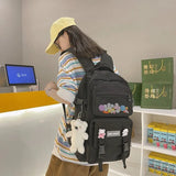 Capacity Women Backpack Student Waterproof Multi-pocket Travel Rucksack High Quality School Bag for Teenage Girl