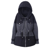 Jacket Women Mid-length 2022 Spring And Autumn New Style Korean Loose Stitching Denim Jacket Chaquetas