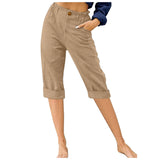 And Linen Fashion Loose High Waist