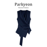 Fongt Price Korean High-End Wearing Strap Design Sense V Collar Sleeveless Vest Straight Slack Suit Women