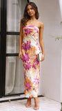 Fongt Spring And Summer New Temperament Of The Famous And Elegant Densate Face-Witted Dress Print