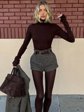 2024 Autumn / Winter Fashion New Style Commuter Women's Plaid Suit Texture Coat-Outfit