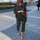 Piece Sets ZANZEA Fashion Polka Dot Printed Pant Sets Women Summer Matching Sets Casual Urban Tracksuits Trouser Suits