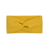 Cute Solid Color Baby Headband For Girls Cotton Twisted Knotted Turban Elastic Hair band Children Headwrap Hair