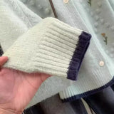 Fongt Sweet Embroidery Flowers Soft Sticky Cardigan Women Autumn And Winter New Loose Temperament Sweater Small Fragrant Wind