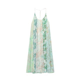 Fongt New Flower Print Splicing Dress 2826127710