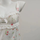 Fongt Pure Desire High-Grade Broken Ice Silk Pyjamas Girl 2025 Sweet Lace Sling Pajamas Pajamas Pyjamas Ajamas Pyjamas