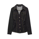 Fongt New Denim Repair Shirt 2300576 Tann Horn Trousers 2230576