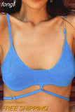 Cami Top Rib Knit Top Women Cut Out Crop Top Summer Clothes Slim Solid U Neck Vest Backless Camisole Streetwear Sport
