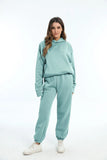 Fongt And Winter Women's Casual Fashion Thick Long-Sleeved Trousers Two Sets