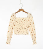 Fongt Spring Pine Printed Long Sleeve Shirt 338