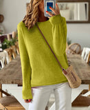 Fongt Sheintemu Autumn And Winter Long Sleeve Simple Solid Color Sweater New