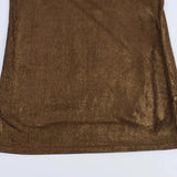 Fongt Summer New Women's Sexy Back Repair Metal Foil Hanging Neck Dress