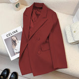 Fongt Blazer Women's 2025 New Spring And Autumn Explosion Small High-Level Feeling British Style Suit