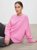 Fongt Sales Of Solid Color Round-Neck Sweater Women 2025 Burst Soft Knitted Top