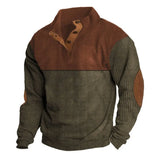 Fongt And Winter New Men's Outdoor Jacket Corduroy Leisure Collar Long Sleeves