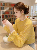 Fongt Floral Shirt Female Spring Small Wearing French Temperament Wooden Ear Tops 2025 New Beautiful Shirt