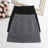 Fongt Color High-Rise Thin Suit Half-Body Skirt Summer Basic Anti-Walking A-Word Ass Short Skirt 8615