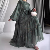 Fongt Fashion Printing Bohemian Style Dress In Autumn 2025