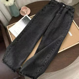 Straight Jeans For Men Retro Hip-Hop Goth Street Clothing Harajuku Men's Casual Pants 1028-1-Outfit