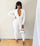 Slim Waist Corset Jumpsuits Female Bodycon Rompers Zip Stitching Running Body Overalls Fitness Workout Clothes