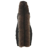 Fongt 2025 Autumn New Women's Sexy Hanging Neck Hairy Neck Stitching Bump Color Bag Hip Dress