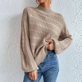 Fongt Solid Women's Top In Autumn And Winter 2025 Loose Round Collar Collar Thairy