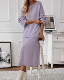 Fongt Elegant Knitted Suit Women's Shoulder Sweater Tops In Autumn And Winter 2025