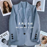 Fongt Green Suit Jacket Woman 2025 Spring And Autumn New Leisure Temperament High-End Sense Fried Street Small Suit Suit Woman