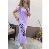 Fongt Hot Dress Station Summer Short-Sleeved Dress