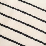 And Winter New Fashionable Long-Sleeved Striped Hem Split Sweater 5536025 Casual Top Girl-Outfit