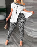 Fongt 2024 Women's Clothing Explosion Two Sets Of Irregular Fashion Trousers