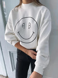 Sweatshirts for Women Vintage Letter Fashion Pullovers Tops Womens 2023 Spring Autumn Loose Sweatshirt Hoodies Female-Outfit