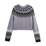 Fongt New Fashion Temperament Women's Colored Knitted Cardigan