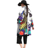 Fongt New Women's Jeans Windwear Fashion Style Like Creative Pattern Splicing Loose Washing Denim