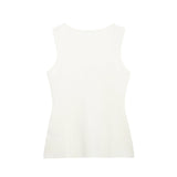 Fongt New Gold Button Trim Flat Needle Vest 4192100