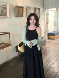 Fongt Xixi 2025 Spring And Summer New Korean Version Horn Sleeves Long-Sleeved Knitted Shirt Women's Sunscreen Shawl 25215